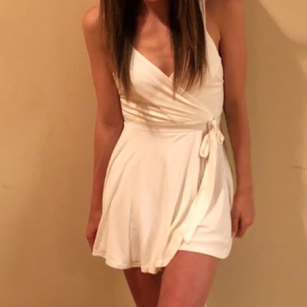 Tie romper dress